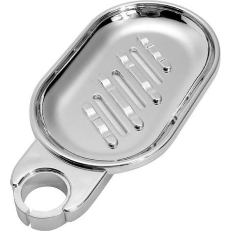Porte-Savon - Clip Réglable Pour Rail De Douche - ABS Argent - 12,5 x 8 cm - 1 Pièce (1/4)