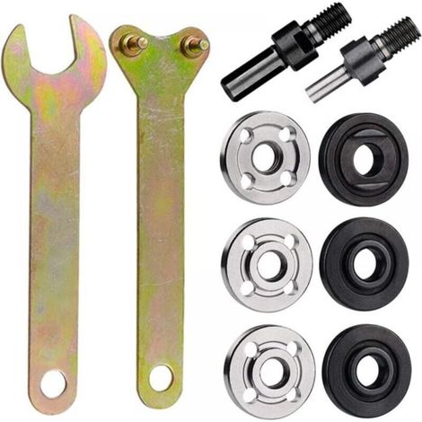 Electric Drill to Angle Grinder Converter Kit, 6mm & 10mm Hand Drill Conversion Connecting Rod with Wrench, Chuck Adapter Set for Sanding Grinding Polishing (1/5)