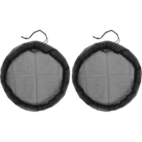 Filet pour récupérateur d’Eau 2 pièces Ø 60 cm – Housse avec Cordon de Serrage pour tonneau de Pluie – Protection Contre Feuilles, Insectes, moustilles et saletés – pour seaux Jusqu’à 55 cm (1/5)