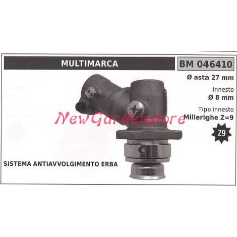 Coppia conica decespugliatore 046410 Ø asta 27 Ø innesto 8 millerighe Z