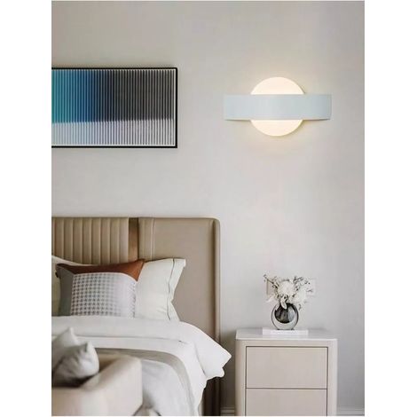 Applique Led 3 Colori Luce Bianca Calda Naturale Lampada Da Parete 8 W Moderno (1/4)