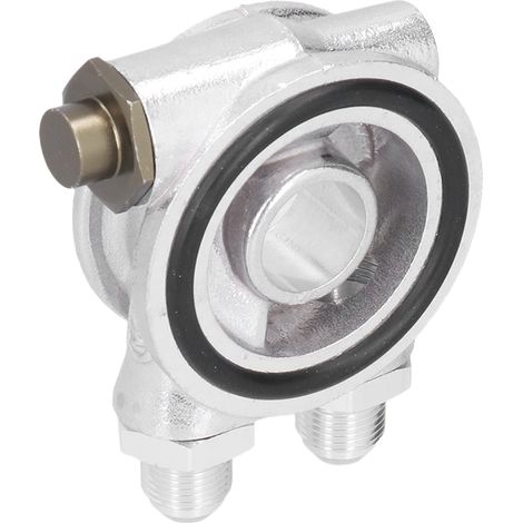 Thermostatadapter mit Filter und Sandwichplatte für Ölkühler, universell für Pkw, 3/4 Zoll 16-UNF AN10 M18x1,5 mm Gewinde