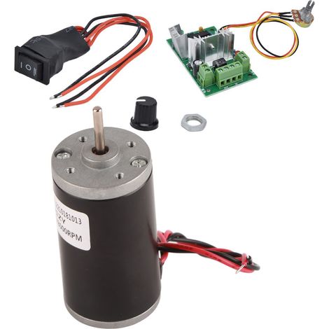 Moteur à aimant permanent CC silencieux, mini-moteur haute vitesse, rotation horaire/antihoraire pour générateur DIY, 12 V, 8 000 tr/min (1/5)