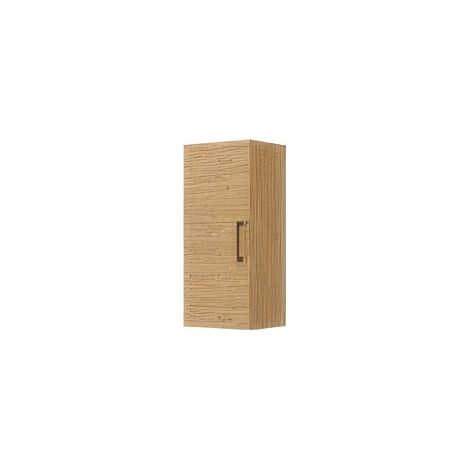Pensile Bagno Savini Due Rubino Rovere Naturale Singolo a 1 Anta Sospeso 31,5 x 25 x h 71 cm