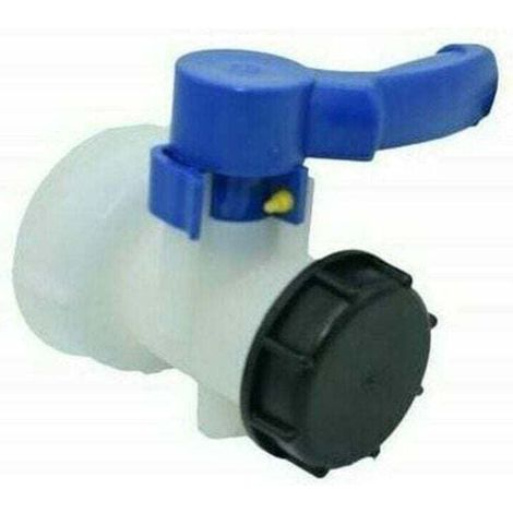 Ventil für 1000-Liter-Tank 2" / 62 mm Integriertes Kunststoff-Absperrventil DN40 (62 mm),