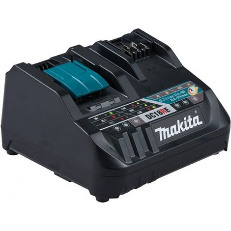 Makita 198720-9 (DC18RE) Caricatore Rapido Doppio per Batterie 12V CXT & 18V LXT (1/8)