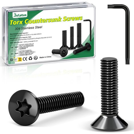 20Pcs M8 x 20 mm vis à tête fraisée en acier inoxydable 304 (1/5)