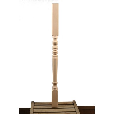 Poteau Tourné En Bois Massif Pour Balustrade Longueur Hêtre      Cm