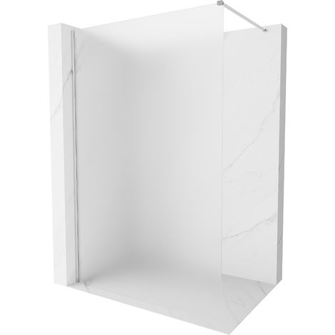 Mexen Kioto-X Duschwand Walk-in 90 x 200 cm, Frost 10 mm, Chrom - 800-090-101-01-30-X (1/5)