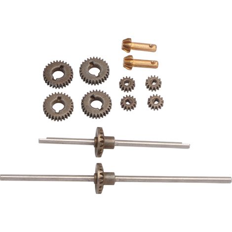 Ensemble d'engrenages métalliques à denture droite pour moteur de voiture télécommandée Unimog modèle P06 (1/5)