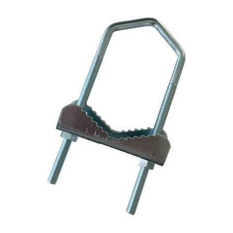 ZANCA ANTENNA PARABOLA A RINGHIERA - ACCIAIO ZINCATO PALO MM 30/60 CM 16X6,0- 20 pezzi