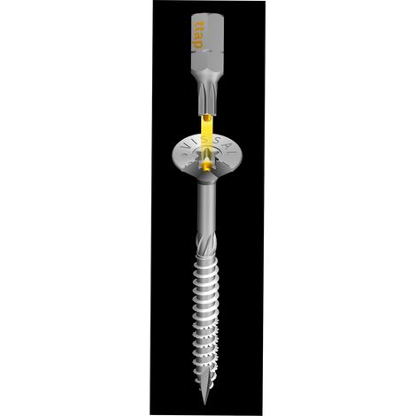 Tornillo especial de madera TornilloMadera galvanizado cabeza avellanada TX 4,0 x 50 mm (caja de 500 tornillos TX20)