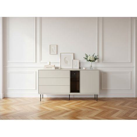 BOBOCHIC - Buffet 2 portes 3 tiroirs 161 cm ESPERA avec LEDS (1/5)