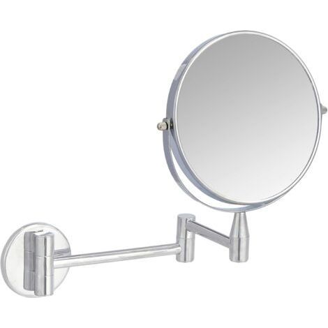 Wall-Mounted Vanity Mirror, 1x/5x Magnification, Chrome (1/4)