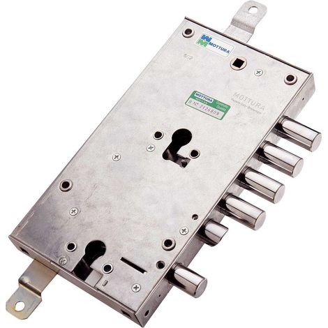 SERRATURA MOTTURA CHIUSURA TRIPLICE DOPPIO CILINDRO PORTONE BLINDATO -85.595/28DX