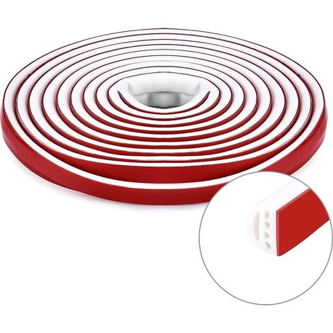 Bande D Etanchéité Silicone - Type D Multi-Trous - Pour Portes Et Fenêtres - 6 M - Blanc (1/5)