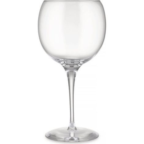 Alessi calici da vino rosso Mami XL, set 4 pezzi, vetro cristallino, 650 ml, design Stefano Giovannoni