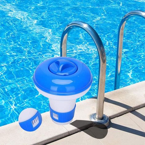 TrAdE Shop Traesio - Distributore Galleggiante Di Cloro Pulitore Per Piscina Vasche Idromassaggio 017051 - (1/5)