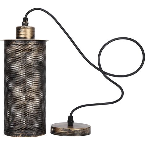 Industrial Iron Pendant Light Shade, E27 Retro Finish (1/5)