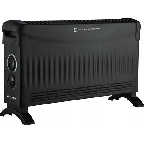 Radiador eléctrico Volteno VO2454 negro 1500 W