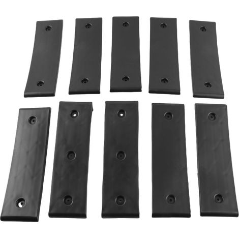 Ortviai Glissières pour remorque à bateau – Lot de 10 patins noirs en ABS 3 x 10 po, réduction du frottement (1/5)