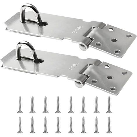 2PCS Stainless Steel Door Latch, Pouces Loquet de 304 Porte en Acier Inoxydable, Loquet Porte, Fermoir Antirouille Résistant aux Intempéries, Quincaillerie de Portes et Loquets pour Placards, Armoires (1/5)
