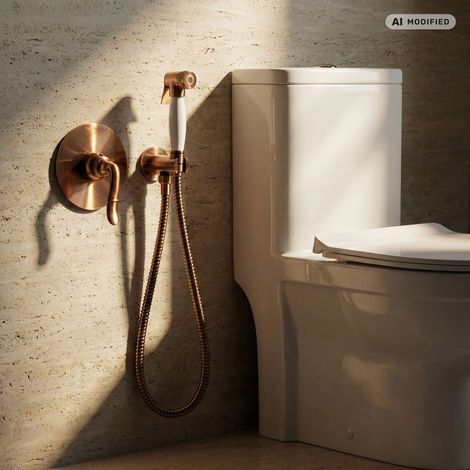 Ensemble de Bidet Nostalgie Cuivre Retro Encastré PaulGurkes (1/5)