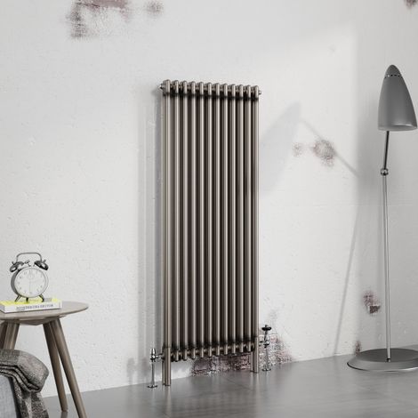 Warmehaus Traditional Radiator Raw Metal 1500x560mm Double Column (1/5)