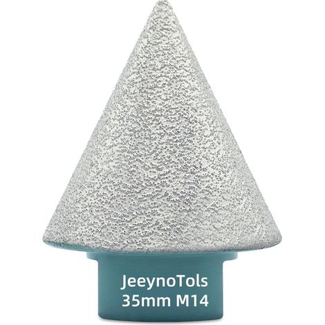 Chanfrein Biseautée Diamantée 35mm - foret diamanté pour l'agrandissement des trous existants dans les carreaux de granit et de marbre, foret à cône diamanté pour carrelage, filetage M14 (1/5)