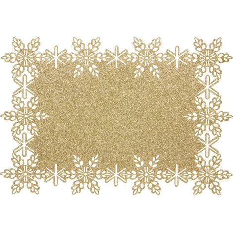 Tovaglietta in paillettes oro 32x47cm - Atmosphera créateur d'intérieur (1/3)