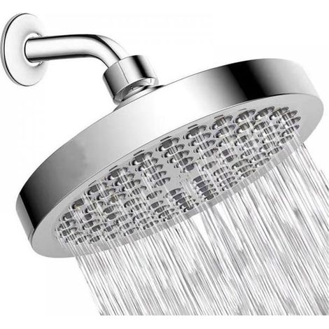 Soffione doccia da 15 cm - Soffione doccia rotondo ad alta pressione, realizzato in acciaio inox 304 (1/4)