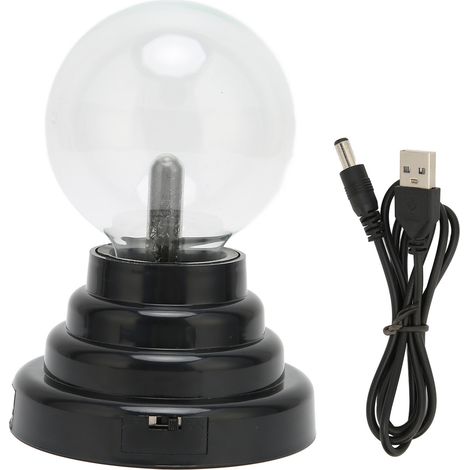 Boule Lumineuse Plasma Sensible au Toucher avec Alimentation USB et Piles - Décoration pour Fête à Domicile (1/5)