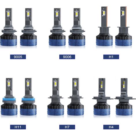 P10 9005/HB3 IP68 Wasserdichte LED-Scheinwerferlampen für Autos, 6000K, 300W, 36000LM, 2er-Pack (1/2)
