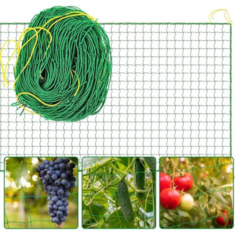 YMYNY 1,8 x 3,6 m Kletterpflanzennetz, Gartenspaliernetz, Kletterpflanzen-Stütznetz, Gemüsegartennetz, Gartenspaliernetz