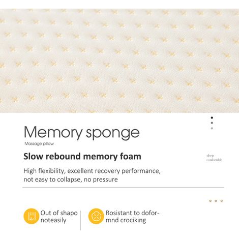 Oreiller de Couple Ergonomique avec Mousse Mémoire Anti-Pression pour Dormir Ensemble