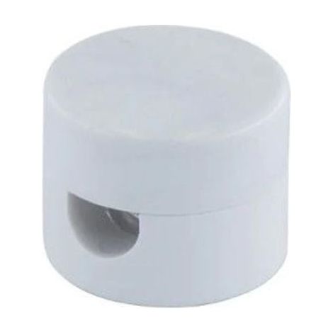Serre-câble blanc 19 x 18 mm, idéal pour l'organisation des câbles et l'amélioration des espaces de travail. (1/5)