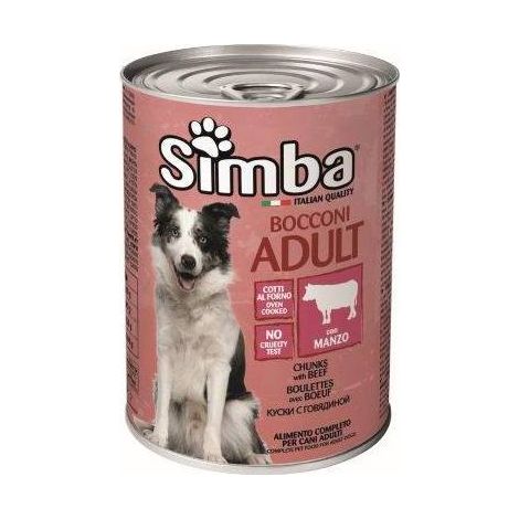 CIBO CANE MONGE SIMBA 415 G BOCCONC VITELLO - 24 pezzi