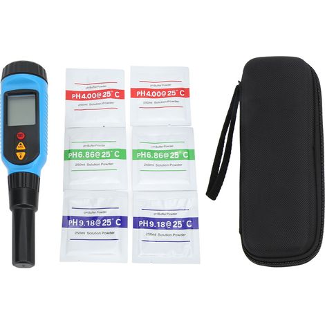 Stylo testeur de pH en ABS, pH-mètre portable de haute précision avec écran LCD pour le pain, la viande et les fruits. (1/5)