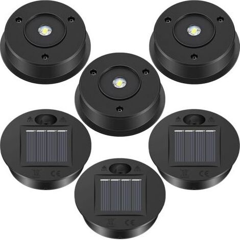 6-teiliges Ersatzteilset für Solarlaterne – 1,2-V-LED-Solarpanel – 7 cm Durchmesser – Automatische Nachtbeleuchtung (1/5)