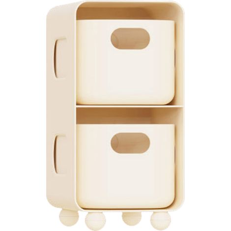 Organiseur de bureau à tiroirs, boîte de rangement multifonctionnelle à grande capacité pour la maison, le dortoir ou le bureau. (1/5)