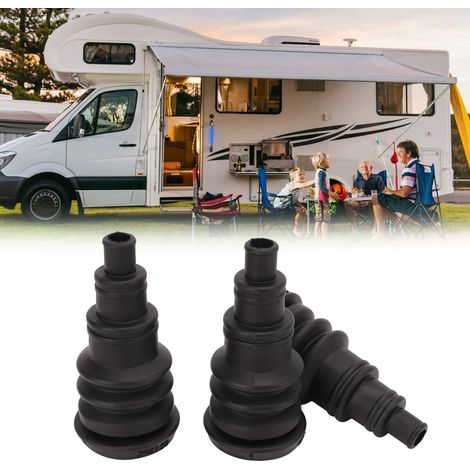 3 Pièces Manchon de Protection Noir Universel pour Câbles de 3/8 à 1 Pouce - Joints Caoutchouc Pare-feu (1/5)