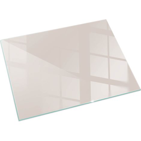 Plaque Rectangulaire avec impression en verre trempé pour cheminée indépendante de sol Couleur Rose pâle 60x40 cm (1/5)