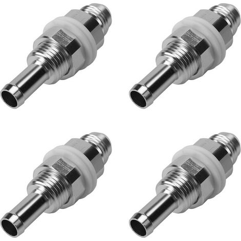 Convient aux raccords cannelés mâles 4 x 6AN vers tuyau de 5/16 pouce, connecteurs évasés en aluminium fluide, conçus pour les voitures et les SUV.