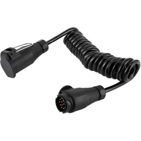 BARKBUSTERS Câble adaptateur 13 broches à 13 broches, rallonge de prise de remorque, cordon à ressort pour voiture, caravane, camping-car (1/4)
