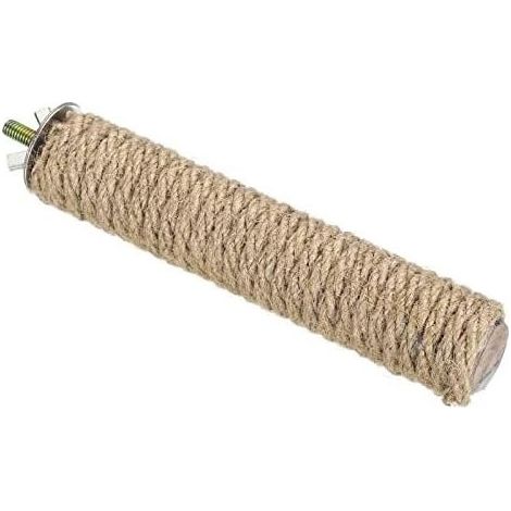 16x1x16cm Wood Bird Perch, 1 Set Paw Stick Grinding Rope Weaving Wood Stand Cage Accessory for Small Bird Parrot Dove Parakeet Ladybug (1/5)