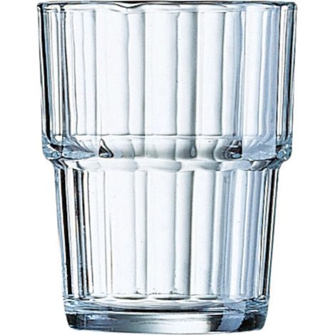 Set di 6 bicchieri in vetro temperato Arcoroc Norvege Low Glass da 200 ml.