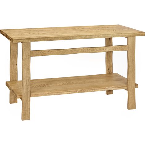 OFICIO Waschbeckenschrank L.140 x H.78 x T.50 cm aus gealterter massiver Eiche