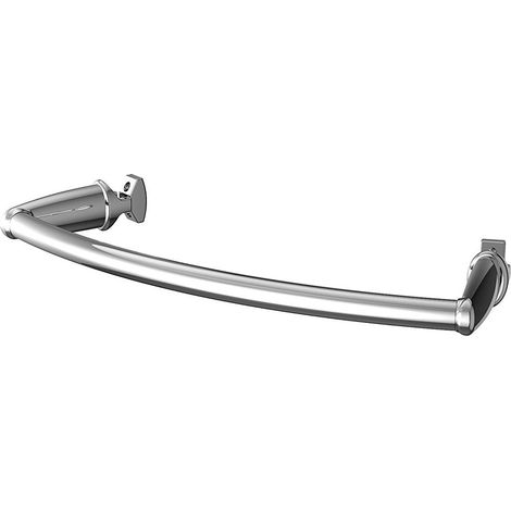 Finimetal – Porte-serviettes universel pour radiateur cintré 340mm – Acier inoxydable chromé – Installation rapide – Fixation sur radiateurs standards (1/4)