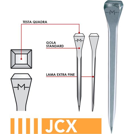 JCX 1 - da 250 pz: Chiodi Mondial per cavalli sportivi e da passeggiata JCX