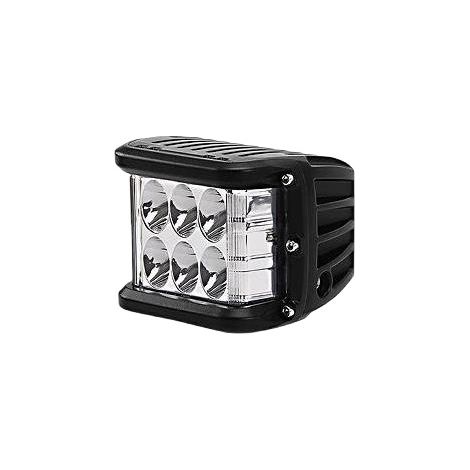 Lot de 2 phares de travail de voiture illuminés à trois côtés 36 W feux de jour stroboscopiques projecteur LED phares modifiés tout-terrain feux auxiliaires pour voiture camion tracteur 4x4 ATV SUV mo (1/5)
